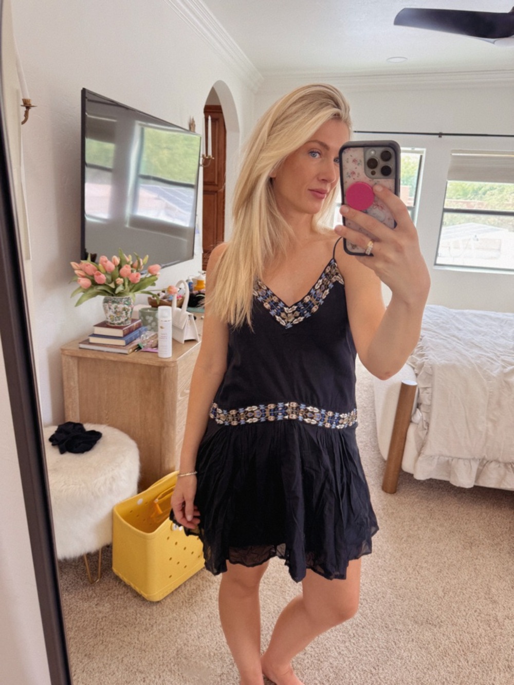 Abercrombie & Fitch Black Embellished Dress